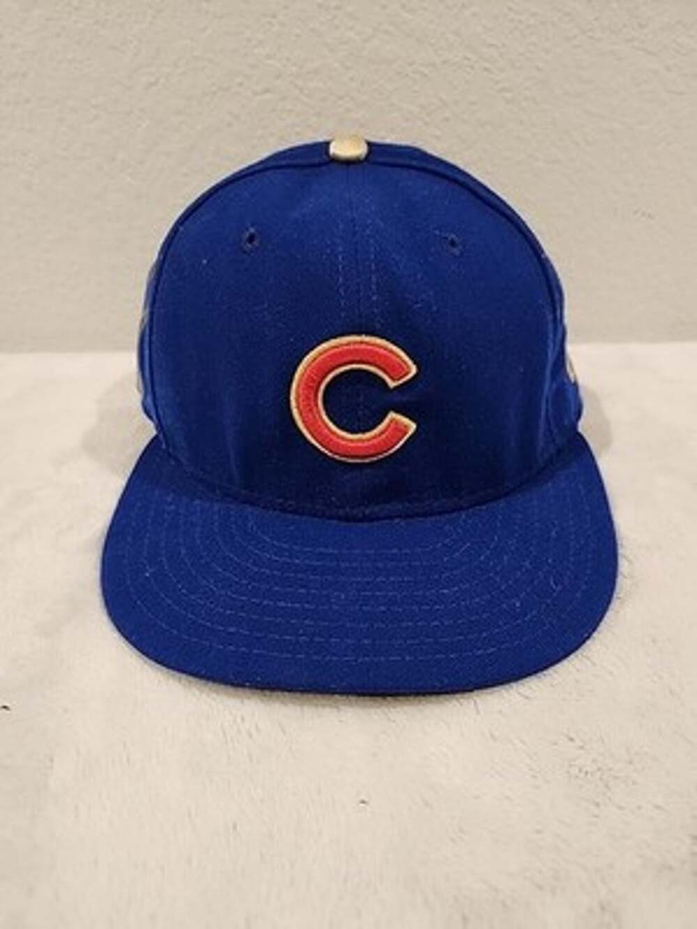 Chicago Cubs World Series Championship Hat Cap 2016 Size 7 Blue